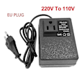 Miniatyrbild 1 av 5: 2025 Ny 200W Spänningsomvandlare 220V Till 110V Nedtransformator Spänningsomvandlare Reseadapter EU-kontakt Inverter