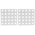 Miniatyrbillede 1 af 8: 2 stk Aluminium gitterpanelplade Meshpanel industridele 3116‑0040‑0040 5 x 5 hul