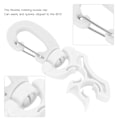 Miniatyrbillede 5 af 7: Plastic Scuba Diving BCD Åndedrætsregulator Slangeholder Quick Release Spænde Fast Krog Tilbehør Hvid