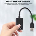 Pikkukuva 7 / 8: SKT2-BK USB2.0 Ulkoinen äänikortti, jossa on kuulokkeet ja mikrofoniliitäntä kannettavalle tietokoneelle