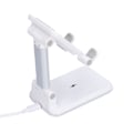 Miniatyrbilde 5 av 8: T6 Foldable Trådløs Lader Mobiltelefon Stativ for Mobiltelefon Headset og Tablet Hvit
