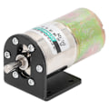 Miniatyrbild 5 av 8: DC-snäckväxelmotor, mikroborstad, självlåsande, industriell elmotor i aluminiumlegering, 12 V, 10 W, med hållare, 0–50 varv/min