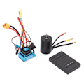 Miniatyrbillede 4 af 8: 3650 Motor Kit 2300KV One Click Indstillinger Vandtæt RC Børsteløs Motor ESC Combo med Programmeringskort til 1/10 1/8 RC Bil