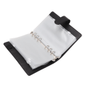 Miniatyrbillede 5 af 8: A6 Budget Binder A6 Binder Lomme med lynlås Notesbog PU Læder Budget Notesbog Kontant Kuvert Budget Håndbog Sort