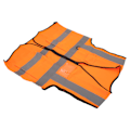 Miniatyrbillede 7 af 8: Sikkerhedsreflekterende vest med flere lommer, vandtæt, høj synlighed, lynlås foran, sikkerhedsvest til værge, orange