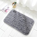 Miniatyrbilde 2 av 4: Myk grå mikrofiber badematte - Sklisikker, absorberende, maskinvaskbar, 60 * 90cm