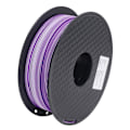 Miniatyrbillede 3 af 8: 3D-printer PLA-filament dobbelt farve lilla hvid pæn ledningsføring jævn udskrivning silkeblødt udseende printerfilament