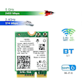 Miniatyrbilde 4 av 5: 1650i AX201NGW WiFi-kort+2x8DB Antenne+Blende 3000Mbps WIFI6 2.4G/5G