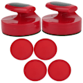 Pikkukuva 2 / 8: Ilmahockeypöytä 94MM Slider Pusher -setti 4 kiekkovarusteella, suuri koko, punainen