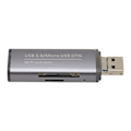 Miniatyrbild 3 av 8: Minneskortläsare 5 Gbps överföringshastighet 3 i 1 USB Typ A 3.0 Hane Micro USB Storage Card Reader