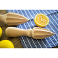 Miniatyrbillede 5 af 8: Naturlig træ citruspresser mini manuel citruspresser til appelsin citrus citron
