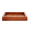 Miniatyrbilde 4 av 8: Firkantet tebrett i massivt tre Kaffe Sushi Snacks Serveringsfat for Cafe Restaurant (12,5*12,5 cm)