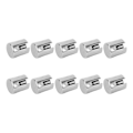 Miniatyrbillede 5 af 8: 10 stk. krydskabelklemmer 316 rustfrit stål gelænder wire reb clips vægsystem tilbehør 5mm