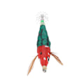 Miniatyrbilde 3 av 8: Fiske Blekksprut Jigs Agn Blekksprut Jig Krok Hardt fiskelokk med lysende effekt for Ocean Boat River Pond Fishing Rødt hode Mørkegrønt kropp