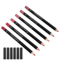 Miniatyrbilde 3 av 8: 6 stk Lip Liner Profesjonell Vannbestandig Matt Langvarig Leppestift Pigmentert Kosmetikk #02