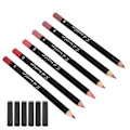 Miniatyrbillede 3 af 8: 6 stk. Lip Liner Professionel vandtæt mat Langvarig Læbeblyant Pigmenteret kosmetik #02