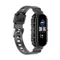 Miniatyrbilde 1 av 7: Smartklokke erstatningsbånd PU myk gummi smartklokke armbånd for Xiaomi Band 7 transparent svart