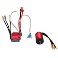 Miniatyrbilde 4 av 8: Børsteløs motor ESC CNC-bearbeiding aluminiumlegering 3800KV børsteløs motor 35A børsteløs ESC for 1/14 1/16 RC-bil