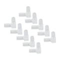 Miniatyrbillede 4 af 8: 10 stk. albueslange modhage plastfitting 90 grader lige modhager ledadapter L form til akvarium 8 mm