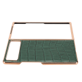 Miniatyrbild 4 av 8: Vikbart phone case för Xiaomi MIX Fold 2 Nanoläder Krokodilmönster Anti-skrapa Case Grön
