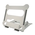Miniatyrbillede 3 af 8: Bærbar computerstand Sølv Bærbar skrivebordsfoldbar sammenklappelig løftbar justerbar vinkel Aluminiumslegering Kølecomputerstand