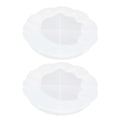 Miniatyrbillede 1 af 8: 2 stk. Epoxyform Resin Støbeform DIY Silikone Underkop Plade Blad Tekstur Skal Spejl Overflade