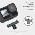 Miniatyrbillede 4 af 5: Magnetisk Quick Release Base til GoPro Hero 13 Adapter Kit Sort12