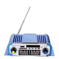 Miniatyrbillede 2 af 8: DC12V Hi-Fi lydforstærker U-Disk MP3-afspiller med fjernbetjeningBlå