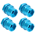 Miniatyrbillede 7 af 8: 12mm til 17mm hjulhex-konverteradapter tilbehør passer til 1/10 RC Crawler 15mm blå