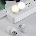 Miniatyrbild 2 av 4: USB driven LED-läslampa med ögonskydd, varmvitt ljus för bärbar dator, dator, skrivbord - liten rund design (10 lampor)