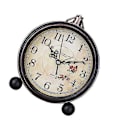 Miniatyrbild 2 av 5: Retro Icke-tickande Bordsväckarklocka Batteridriven Tyst Quartz Rörelse HD Glas