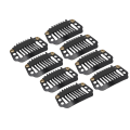 Miniatyrbillede 2 af 8: 100 STK Pyk Clips Usynlig Vindtæt 8 Tænder Hårforlænger Clips til Hat Fixing Sort