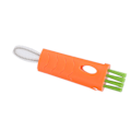 Miniatyrbillede 7 af 8: 5 stk. barberknivsrengøringsbørste multifunktionel bærbar nylonhår barbermaskine rengøringsbørste til kop tallerken orange