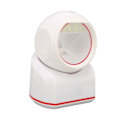 Miniatyrbilde 4 av 8: Strekkodeskanner USB 2D 1D Omnidireksjonell Sensing 617nm Rød LED Desktop Etikettleser for Telefon Dataskjermer Hvit