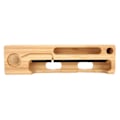 Miniatyrbillede 4 af 8: Bambus opladningsstativ holder bærbar skrivebordsoplader organizer til iOS Watch mobiltelefon