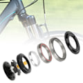 Miniatyrbillede 6 af 8: 42 mm/1,7 tommer 52 mm/2 tommer Mountainbike tilspidset lige rørgaffel Headset lejetilbehør