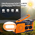 Miniatyrbilde 2 av 5: Opptrekkbar Solcelle Radio Digital Håndsveiv Radio 5000mah Batteri Radio Bærbar Overlevelse Nødradio Am/fm Opptrekkbar Radio DGZD