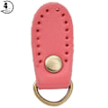 Miniatyrbillede 1 af 8: 4 stk. taske spænde ko split læder DIY håndlavet syning håndtaske med bronze beslag (Pink )