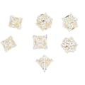 Miniatyrbillede 6 af 8: 7 stk. Metal terning sæt hult polyhedral terning robust multifunktionel til brætspil rollespil hvid guld