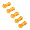 Miniatyrbillede 6 af 8: 5 stk. Cuticle Saks Cover Protector Cat Pote Form Silikone Cuticle Trimmer Beskyttende ærme til negle og tånegle Gul