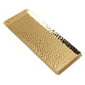 Miniatyrbillede 2 af 8: 25x11cm Håndklæde Hammered Bakke Rustfrit Stål Multifunktionel Opvaskemaskine Sikker Dessert Bakke Plade til Hjem Restaurant Guld