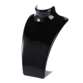 Miniatyrbillede 1 af 8: Halskæde Ørering Holder Mannequin Hoved Bust Stand Model Shop Smykker Display Stativ (Sort)