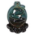 Miniatyrbillede 5 af 8: Keramisk Tilbageflow Røgelse Brænder Tilbage Løb Lotus Base Holder Aromaterapi Ornamenter Hjem Indretning