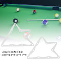 Pikkukuva 7 / 8: 6 kpl Biljardi Magical Rack Arkki Pöytä Pool 10 Pallo Paperi Kärkityökalu Tarvike Valkoinen