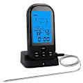 Miniatyrbilde 1 av 5: Mattermometer Kjøkken Frityr BBQ Matlaging Husholdning Digital Display BBQ Gaffel Timer Trådløst Mattermometer, Trådløst BBQ Termometer
