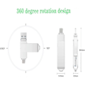 Miniatyrbillede 5 af 5: USB Flash Drive, USB 3.0 Memory Stick 360 Graders Roterbart Design Photo Stick