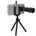 Miniatyrbillede 2 af 7: Bærbart Mini Monocular Telescope 18X Night Viewing med telefonklemme og stativ