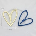 Miniatyrbilde 3 av 5: Fargerikt Hjerteanheng i Sink Legering for DIY Smykkelaging 10 Stykker Per Parti B