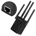 Pikkukuva 7 / 8: WIFI-langaton toistin 300M Internet-verkon signaalinvahvistin 2 Ethernet-portilla 4 antennia Musta 100-240VUS-pistoke