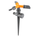 Miniatyrbillede 1 af 8: 360 graders automatisk roterende plænesprinkler Justerbar tre-armet sprinkler Havevandingssystem
